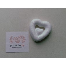 Фигурка для поделок и декорирования "Сердце двойное"